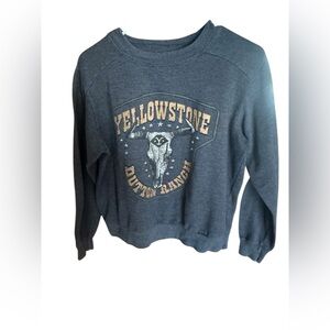 Yellowstone Duffton Ranch Crewneck Sweater - Charcoal